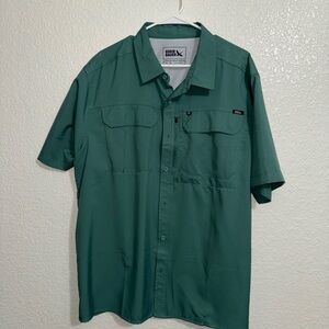 Eddie Bauer Forest Green Casual Button Down Shirt